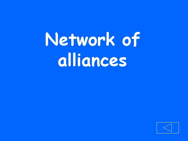 Network of alliances 