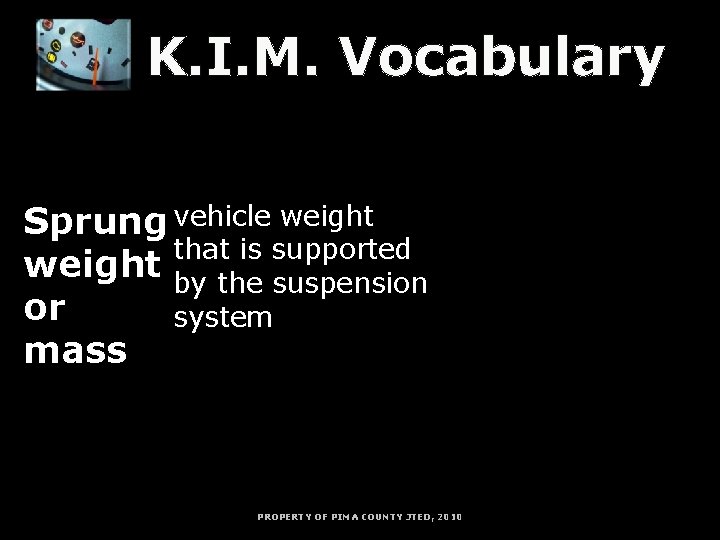 K. I. M. Vocabulary K = Key Word I = Information M = Memory