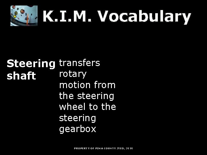 K. I. M. Vocabulary K = Key Word I = Information M = Memory