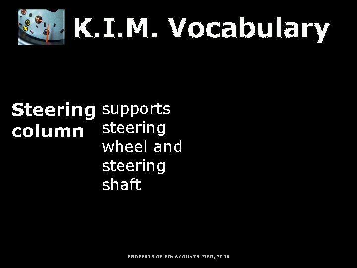 K. I. M. Vocabulary K = Key Word I = Information M = Memory