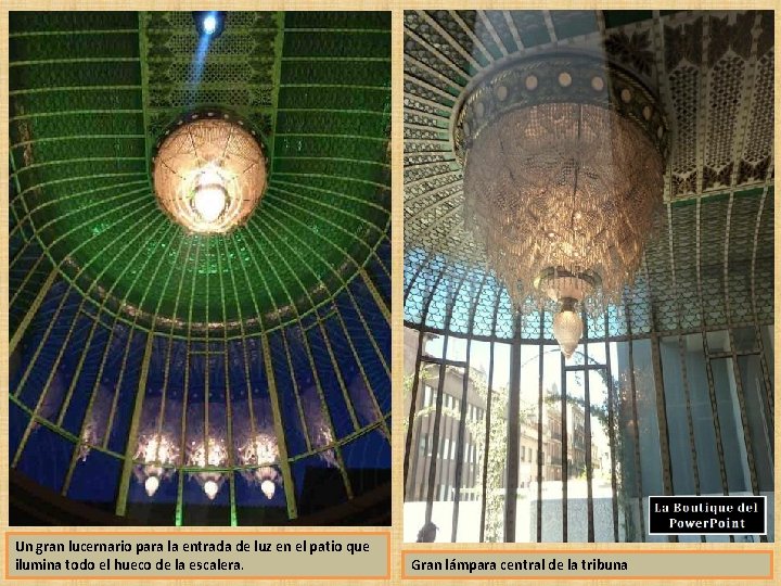 Un gran lucernario para la entrada de luz en el patio que ilumina todo