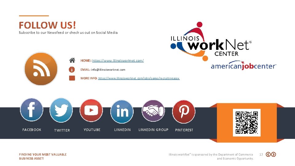 FOLLOW US! Subscribe to our Newsfeed or check us out on Social Media HOME: