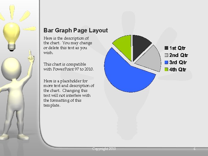 Bar Graph Page Layout Here is the description of the chart. You may change
