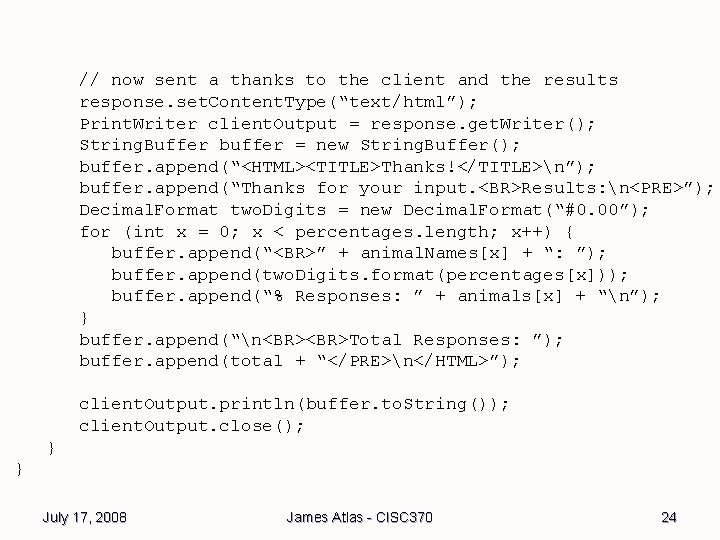 // now sent a thanks to the client and the results response. set. Content. // now sent a thanks to the client and the results response. set. Content.