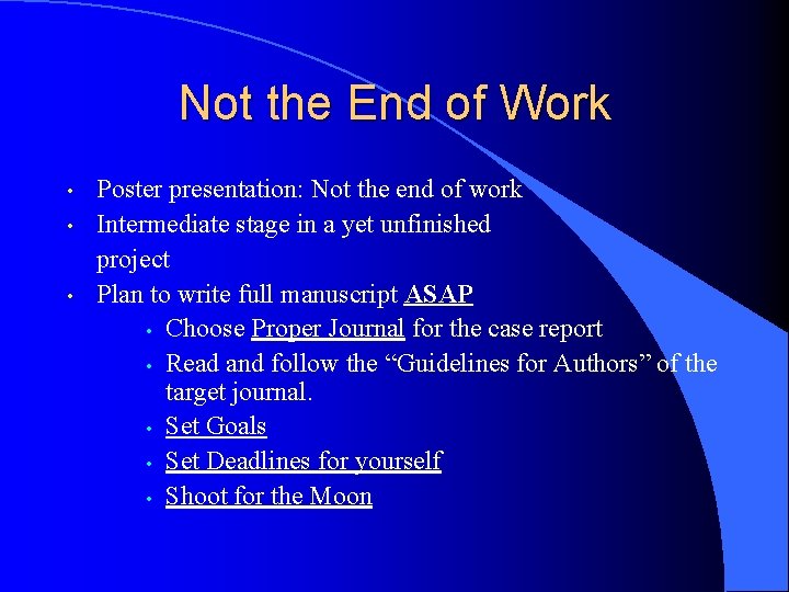 Not the End of Work • • • Poster presentation: Not the end of
