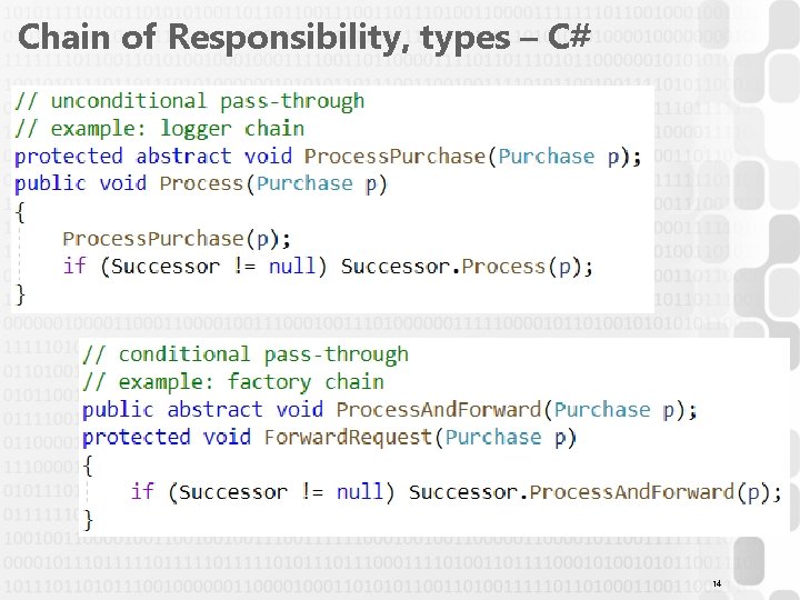 Chain of Responsibility, types – C# 14 