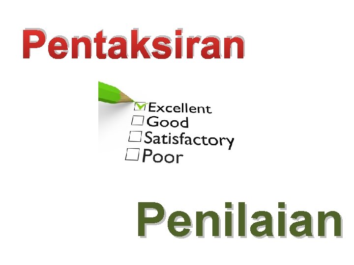 Pentaksiran Penilaian 