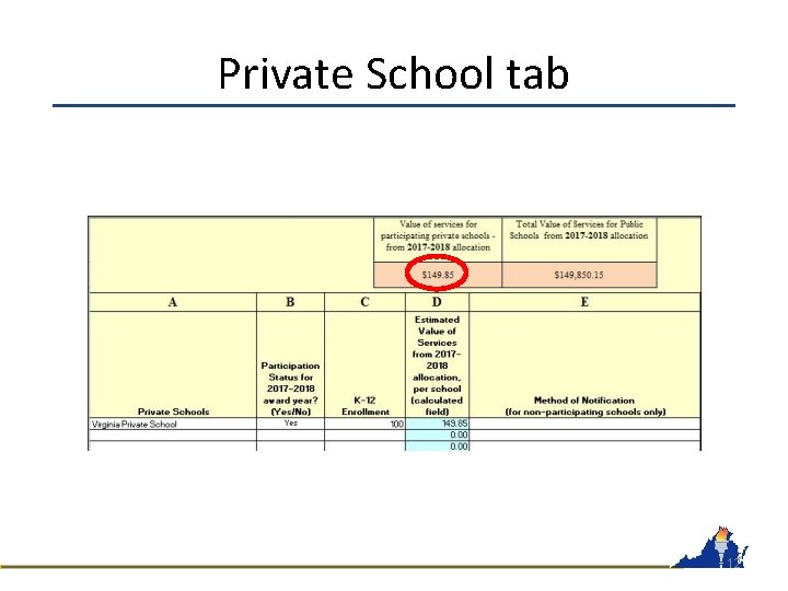 Private School tab 12 