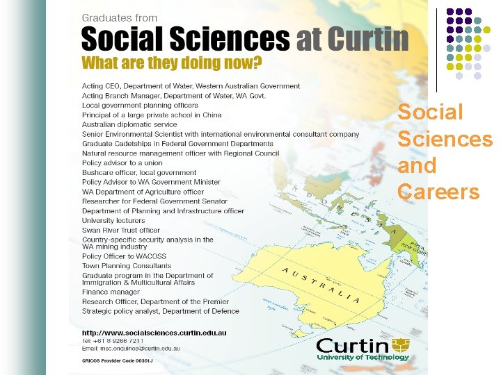 Social Sciences and Careers 
