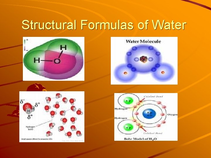 Structural Formulas of Water Structural Formulas of Water