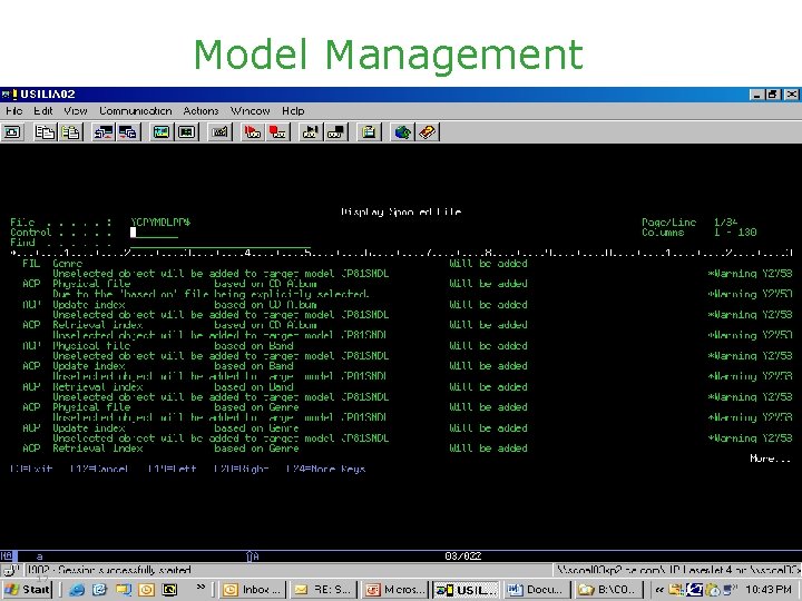Model Management 17 © 2005 Computer Associates International, Inc. (CA). All trademarks, trade names,