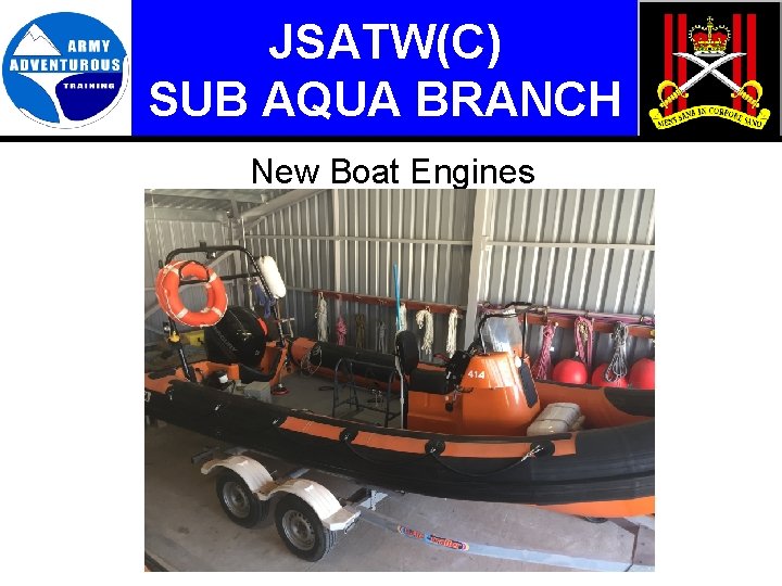 JSATW(C) SUB AQUA BRANCH New Boat Engines 
