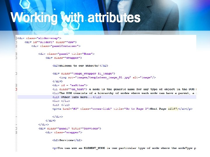 Working with attributes 