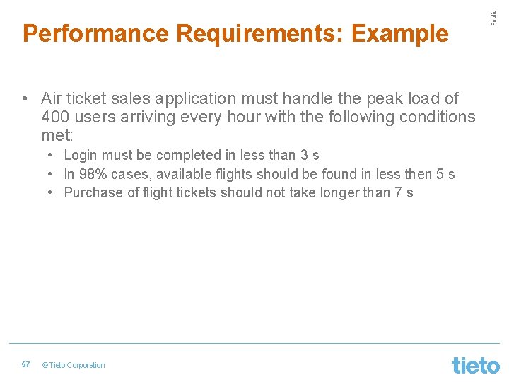  • Air ticket sales application must handle the peak load of 400 users
