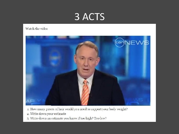 3 ACTS 