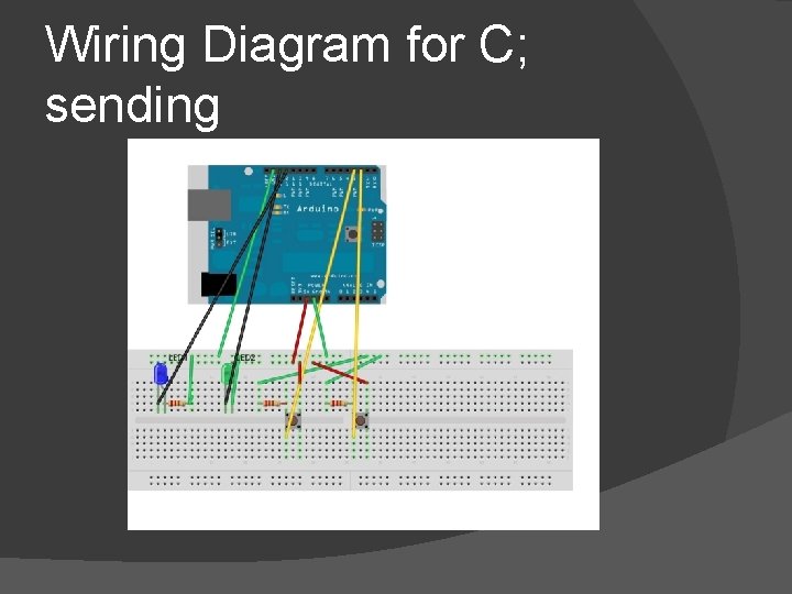 Wiring Diagram for C; sending 