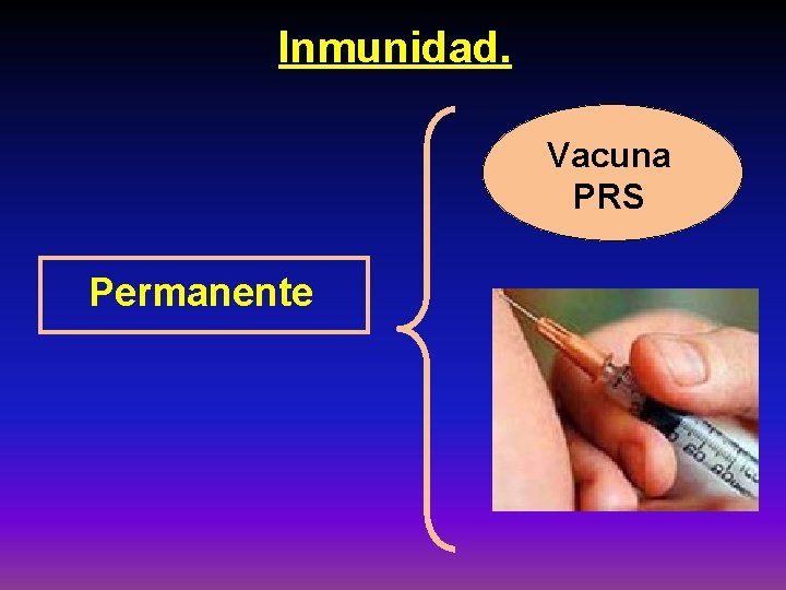 Inmunidad. Vacuna PRS Permanente 