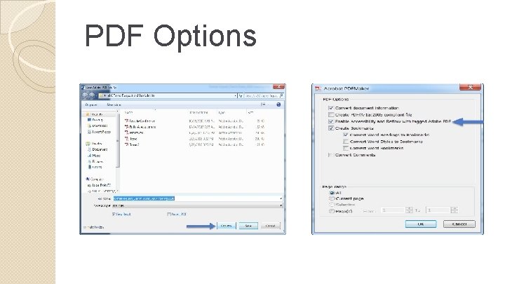 PDF Options 