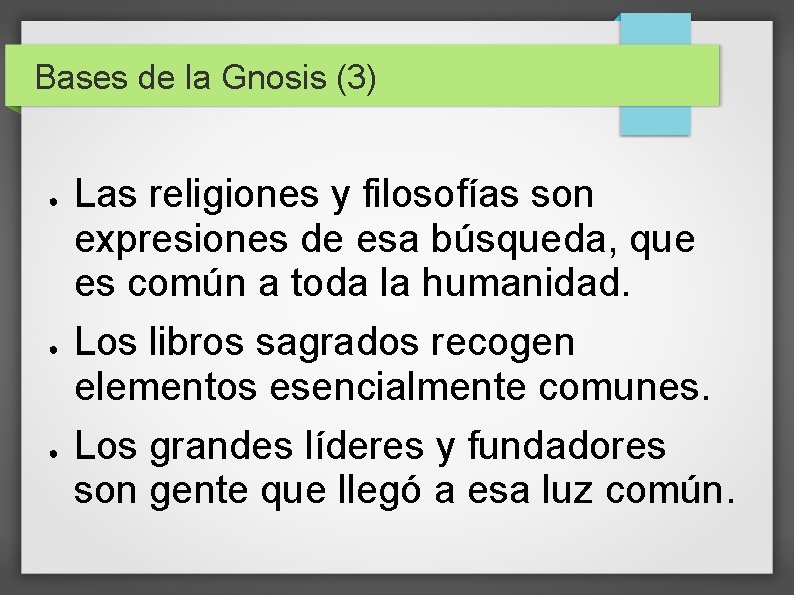 El Poder del Conocimiento Bases de la Gnosis