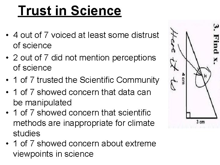 Trust in Science • 4 out of 7 voiced at least some distrust of