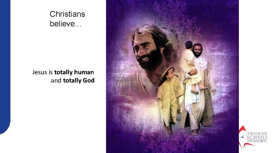 Christians believe. . . Jesus is totally human and totally God 