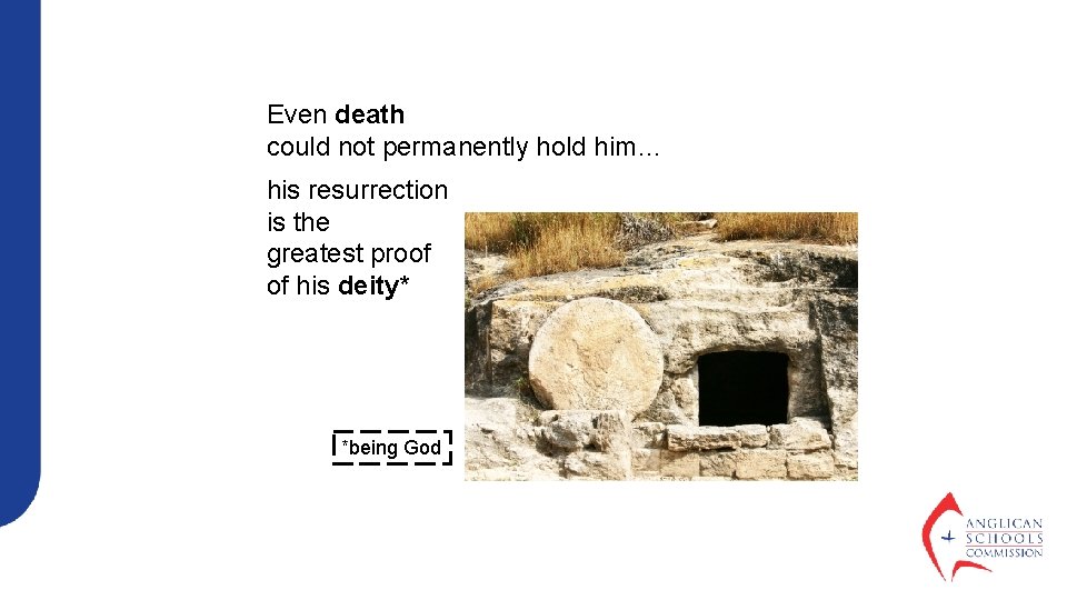 Even death could not permanently hold him… his resurrection is the greatest proof of