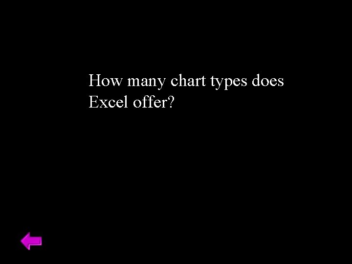 How many chart types does Excel offer? 