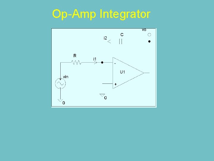 Op-Amp Integrator 