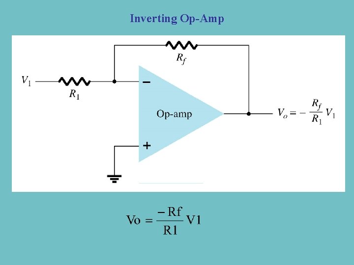 Inverting Op-Amp Slide 7 