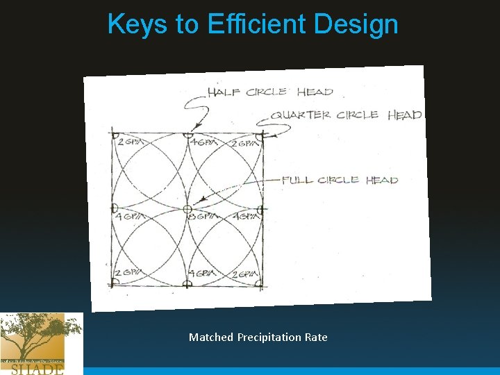 Keys to Efficient Design Rain Bird Maxi Paw 08 nozzle. 45 in/hr at 45