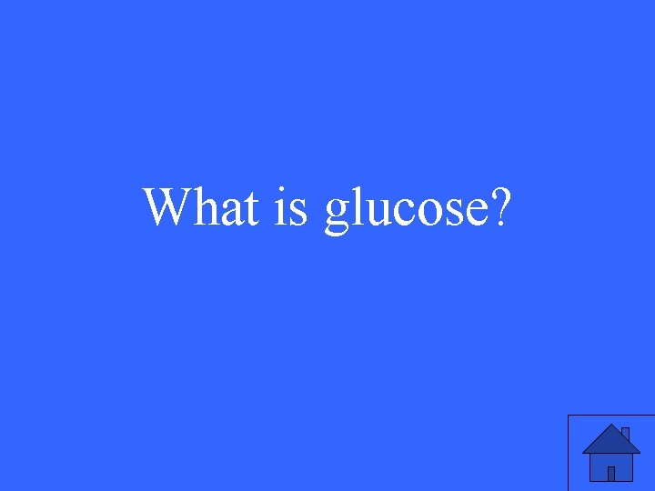 What is glucose? 13 What is glucose? 13