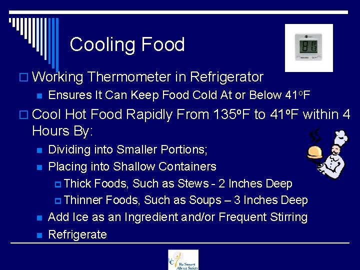 Cooling Food o Working Thermometer in Refrigerator n Ensures It Can Keep Food Cold