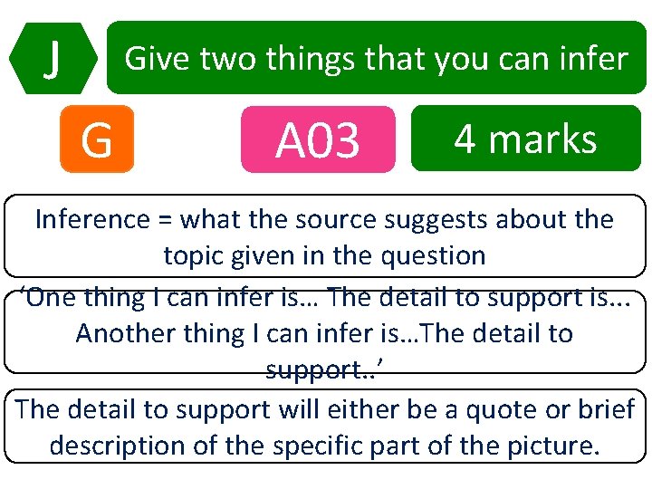 J Give two things that you can infer G A 03 4 marks Inference J Give two things that you can infer G A 03 4 marks Inference