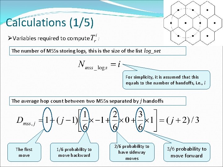 Calculations (1/5) ØVariables required to compute : The number of MSSs storing logs, this