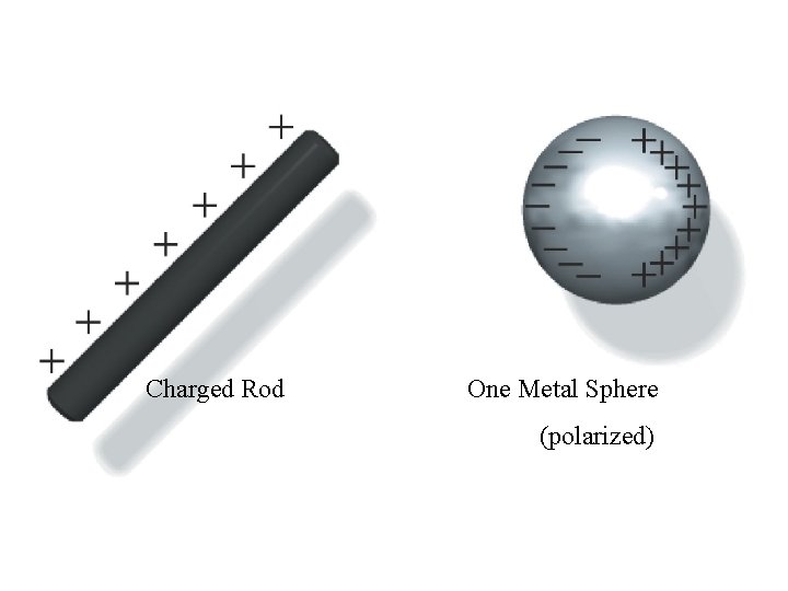 Charged Rod One Metal Sphere (polarized) 