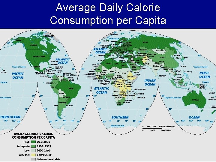 Average Daily Calorie Consumption per Capita 