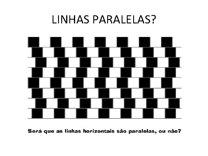 LINHAS PARALELAS? 