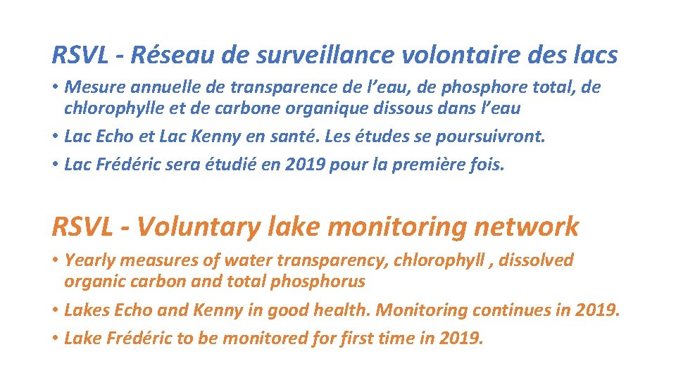 RSVL - Réseau de surveillance volontaire des lacs • Mesure annuelle de transparence de
