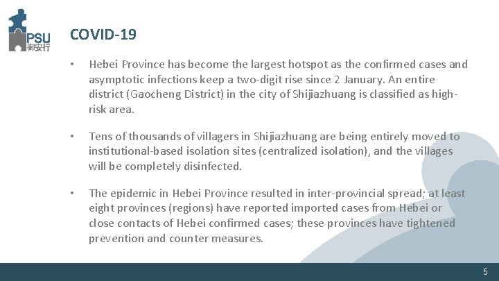 COVID-19 • Hebei Province has become the largest hotspot as the confirmed cases and