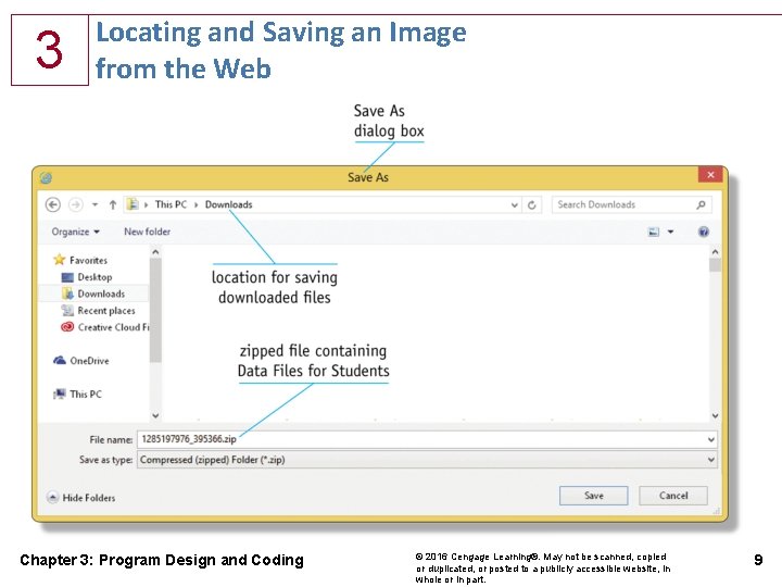 3 Locating and Saving an Image from the Web Chapter 3: Program Design and