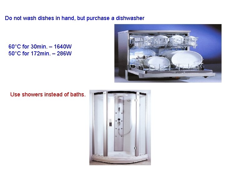 Do not wash dishes in hand, but purchase a dishwasher 60°C for 30 min.