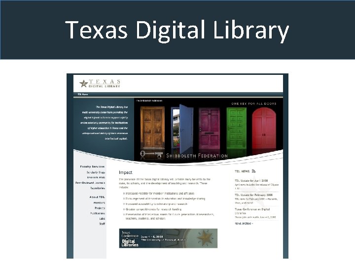 Texas Digital Library 