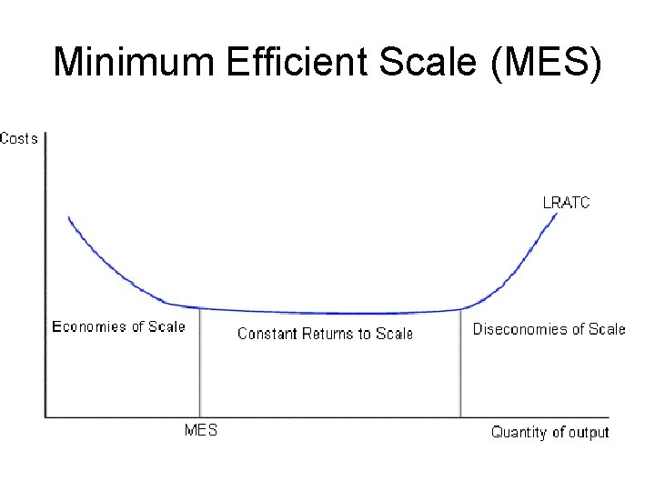 Minimum Efficient Scale (MES) 