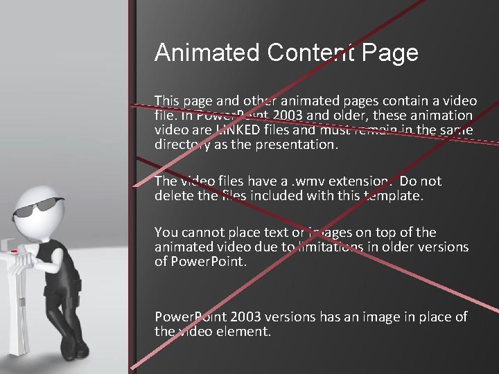 Animated Content Page This page and other animated pages contain a video file. In