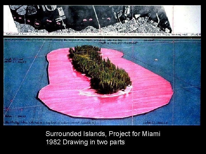 Surrounded Islands, Project for Miami 1982 Drawing in two parts 