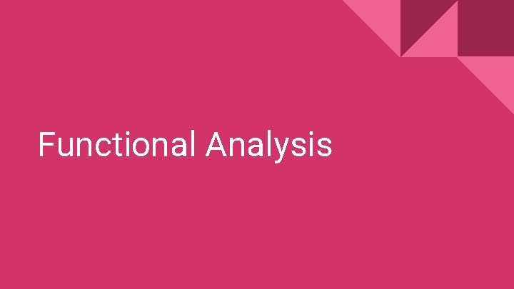 Functional Analysis 