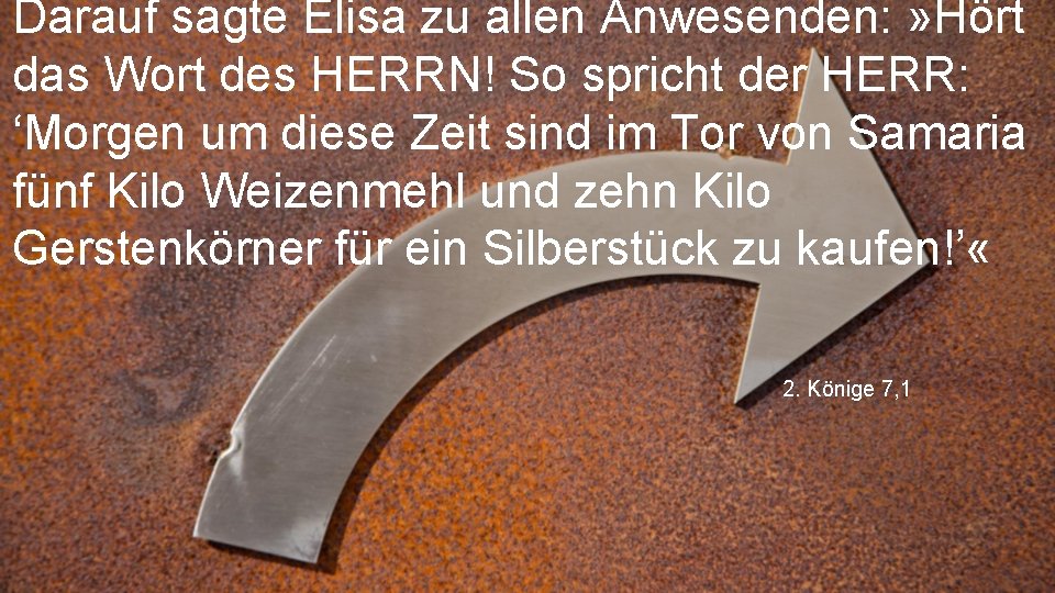 Darauf sagte Elisa zu allen Anwesenden: » Hört das Wort des HERRN! So spricht