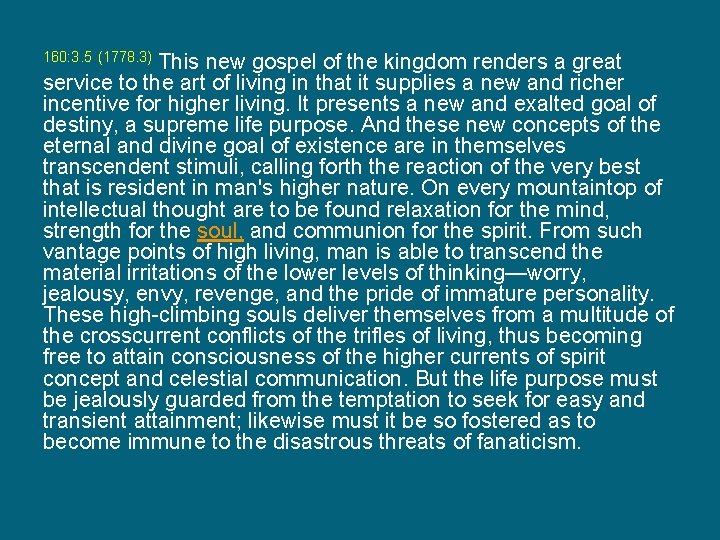 This new gospel of the kingdom renders a great service to the art of