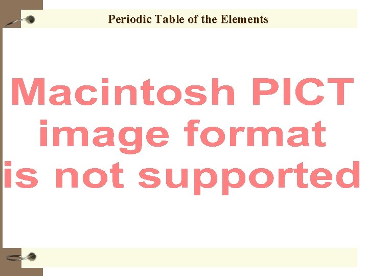 Periodic Table of the Elements 