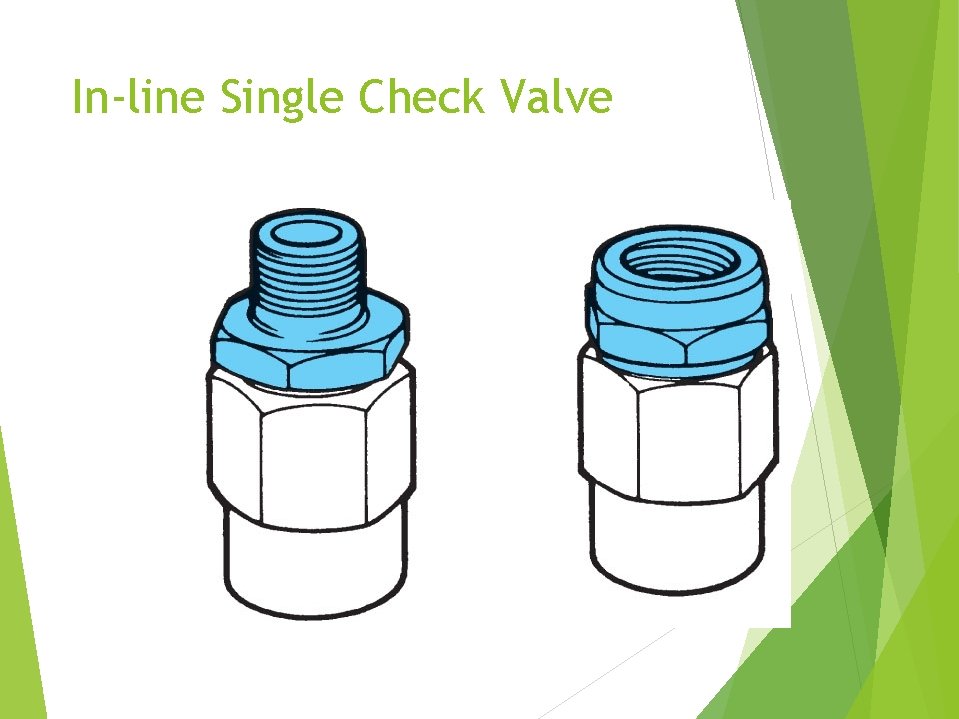 In-line Single Check Valve 